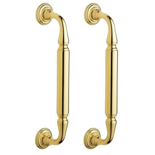 Richmond 10" Center to Center Door Pull with MTG1 Mounting Hardware Lifetime Brass Finish