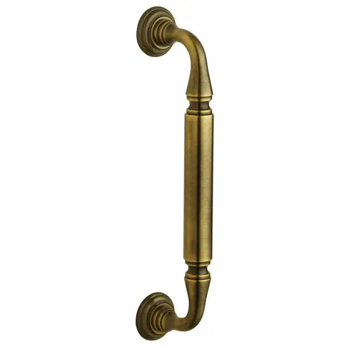 Richmond Door Pull, Satin Brass & Black