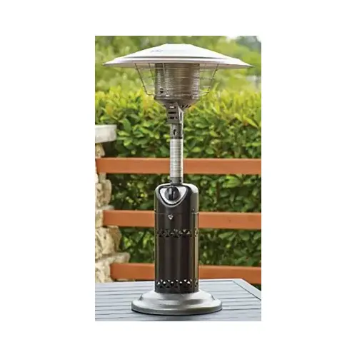 Bali Outdoors SRPT13 Tabletop LP Patio Heater, Matte Black, 10,000 BTU