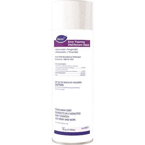 Envy 04531 19 oz. Lavender Foaming Disinfectant Cleaner White