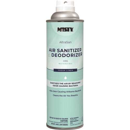 Misty 1037236 Handheld Air Sanitizer/deodorizer, Fresh Linen,10oz, Aerosol