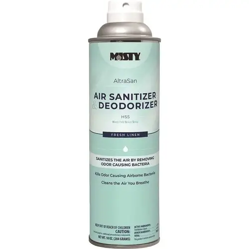 Misty 1037236 Handheld Air Sanitizer/deodorizer, Fresh Linen,10oz, Aerosol