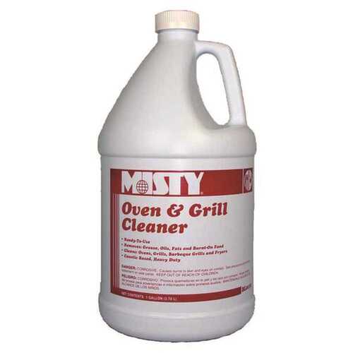 Misty 1038695 Heavy-Duty Oven And Grill Cleaner, 1 Gal. Bottle