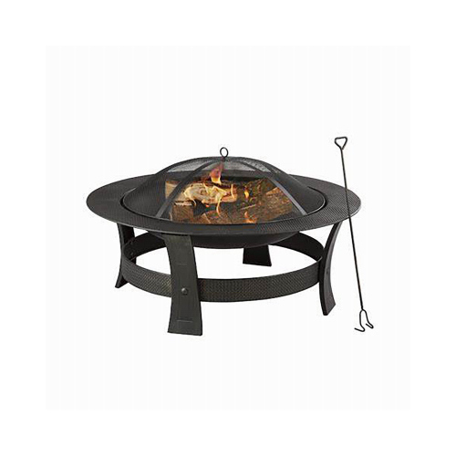 Bali SRFP11406 35" BLK RND Fire Pit