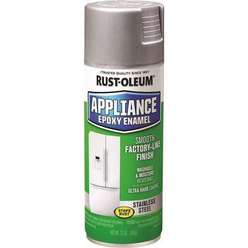 Rust-Oleum 7887830 Appliance Epoxy, Stainless Steel, 12 Oz. Spray Can - pack of 6