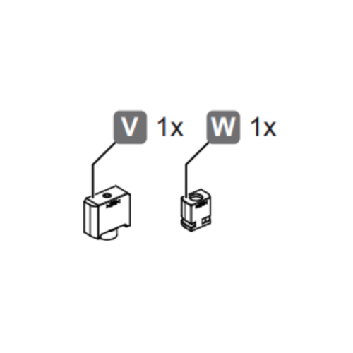 Folding Wall Fitting, Slido W-Fold32 100T, set Set for access door for folding wall Corner suspension, Center suspension Without guide at top and bottom Running track: Aluminum Guide track: Aluminum Running gear: Steel Roller: Plastic, Silver colored, anodized