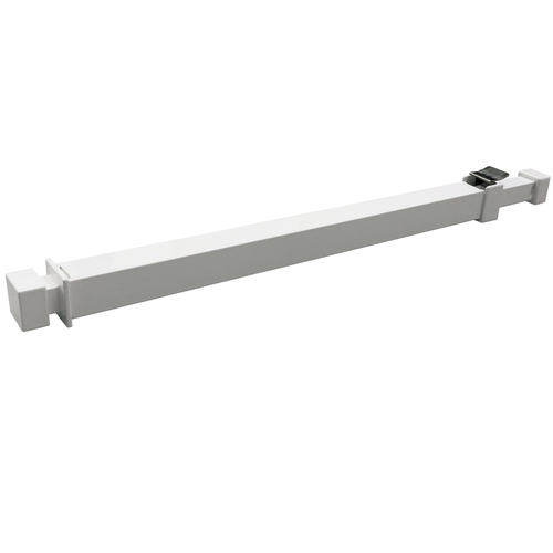 Ideal Security BK111W Window Security Bar With Anti-Lift Lock 16 - 27, White