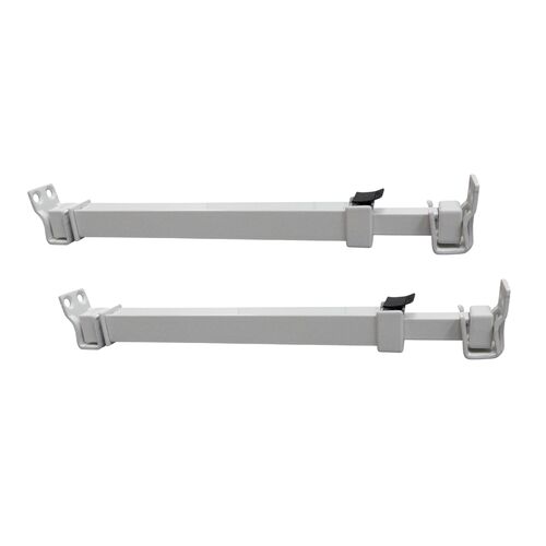 Window Security Bar With Child-Proof Lock, White - pack of 2