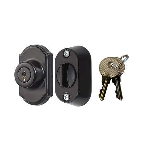 Keyed Deadbolt, Black