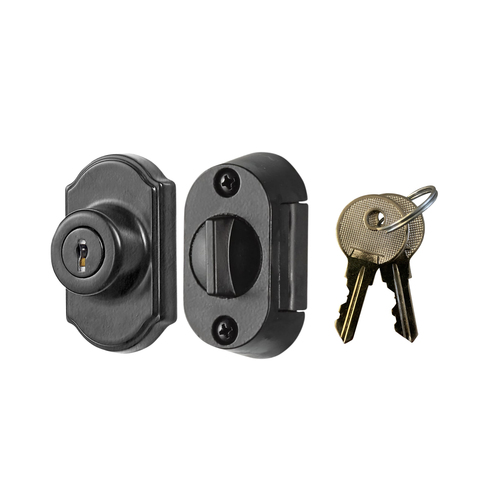 Keyed Deadbolt, Matte Black