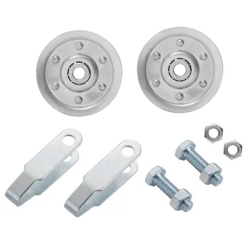 Garage Door Pulleys, 3 With Fork And Bolts - pack of 2