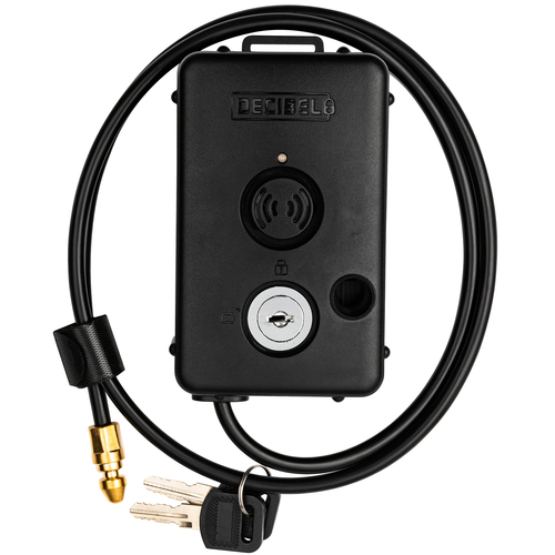 Decibel Cable with Keyed Lock and Alarm, 3ft Cable Lock & Storage for Bikes, Power Tools, Outdoor Equipment & Gear, 100dB