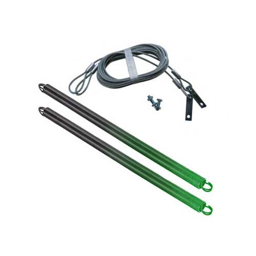 Garage Door Springs With Safety Cables, For 115 lbs To 125 lbs Doors, Green - pack of 2