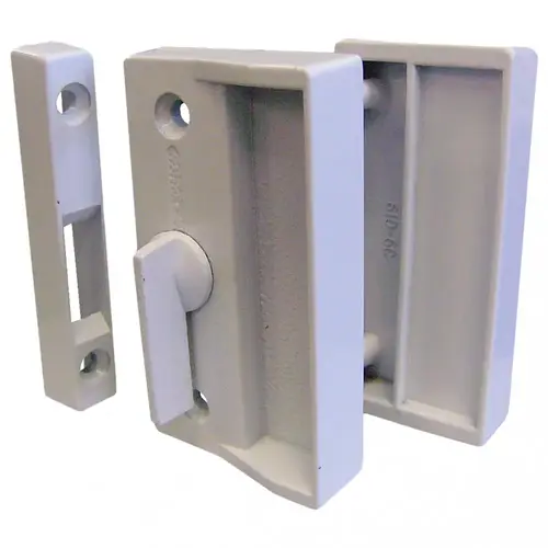 Screen Door Latch Set, White