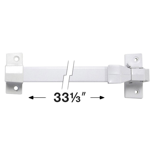 Touchbar for Storm Doors, No Handle, White