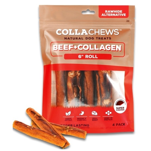 BEEF + COLLAGEN 6" ROLL 011-1674 pack of 4