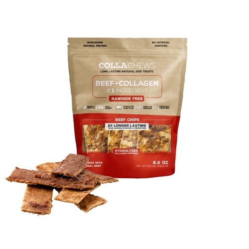 MPet Group 011-1759 Beef + Collagen Beef Chips - 8.2 oz Bag