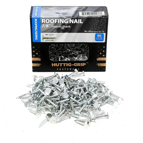 Nail - Roofing, 11-Gauge 7/8" - Electro-Galvanized 1-lbs