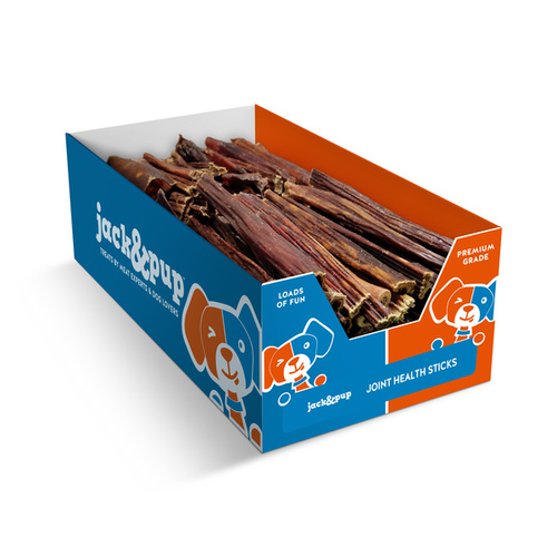 Jack & Pup FR511D Joint Health Sticks Display Box - 6" Sticks/ 75 Count