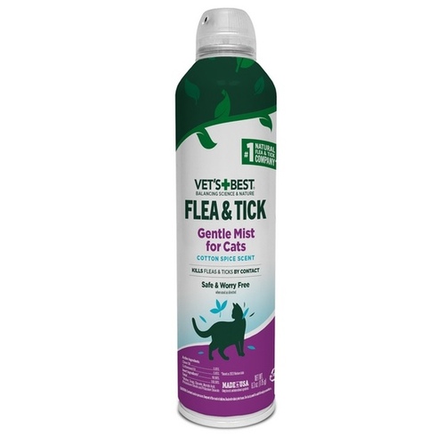 Flea & Tick Gentle Mist for Cat - 6.3 oz Cotton Spice