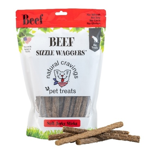 USA Beef Sizzle Waggers Sticks - 12 oz Bag