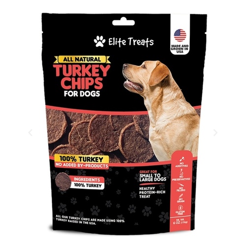 Turkey Chips Treat for Dogs - 6 oz Bag