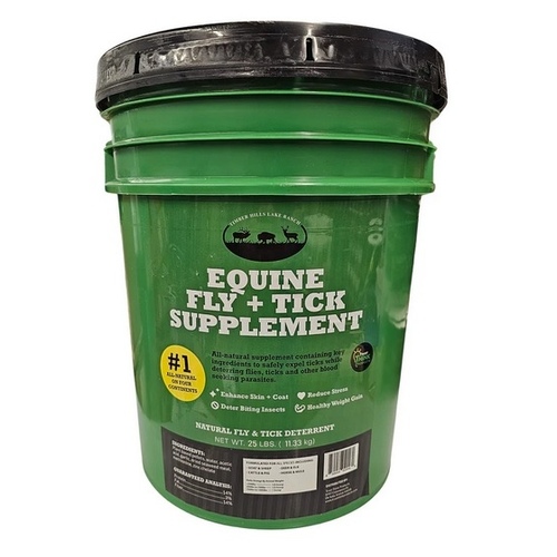 Equine Fly & Tick Supplement - 25 lb Bucket