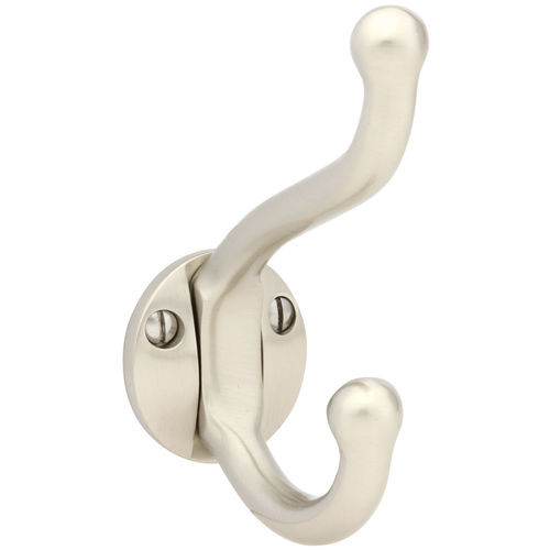 Robe Hook, Satin Nickel Finish