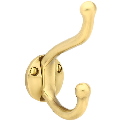 Robe Hook, French Antique Brass Finish