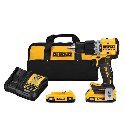 DEWALT 20V HAMMER DRILL KIT DCD805D2 CORDLS/BRSHLSS 1/2"