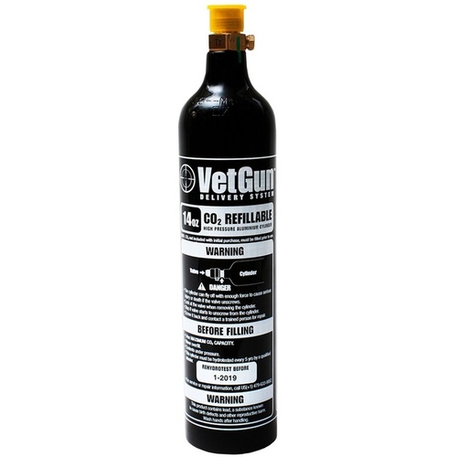 AgriLabs 13840337 Vet Gun CO2 Tank Refill - 14 oz