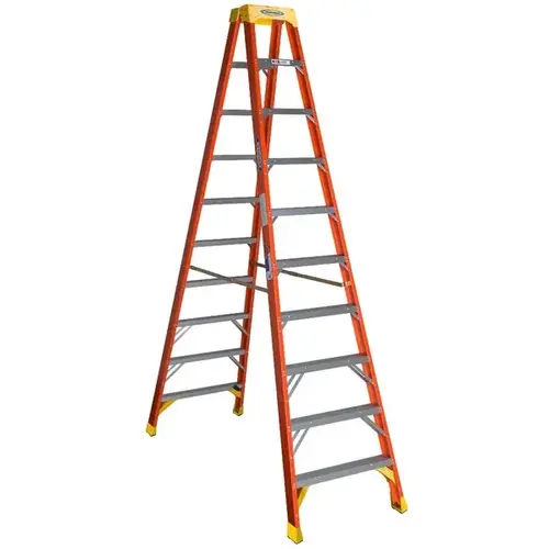 WERNER LADDER T6210 10' FIBERGLASS TWIN LADDER 300 T6210 TYPE IA (SPECIAL ORDER)