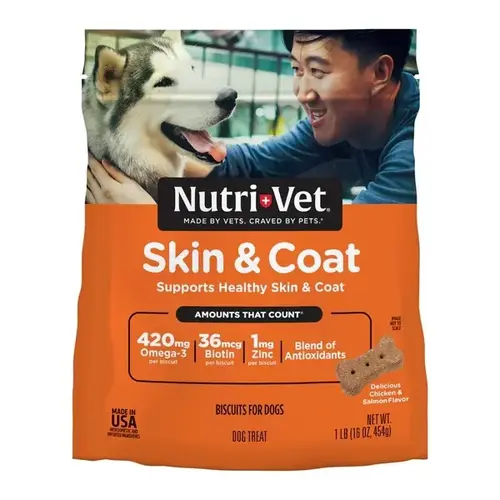 K9 Skin & Coat Biscuits - 1 lb Bag