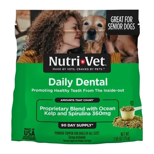 K9 Daily Dental Powder - 2.65 oz Resealable bag