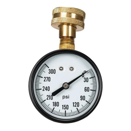 ENGINEERED SPECIALTY PRODUCTS HOSE 2- 1/2 in. Dial 3/4 in.  Connection 300 psi  Test Pressure Gauge Utility Accessory