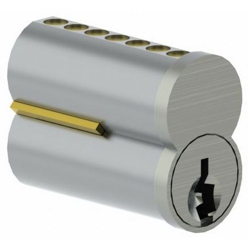 Hager 3982C26D Combinated 7 Pin Hager Keyway Small Format Interchangeable Core with 2 Keys Satin Chrome Finish