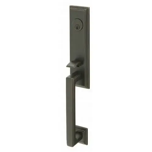 Waverly 2-3/8" Or 2-3/4" Backset Single Cylinder Wilshire Tubular Handleset, Oil Rubbed Bronze Finish