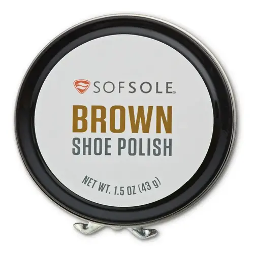 Sofesole 82095 Shoe Polish Brown 1.5 oz Brown