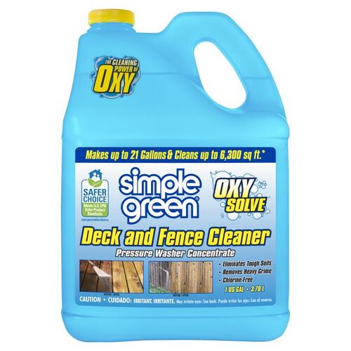 SIMPLE GREEN 2310000418231 Deck and Fence Cleaner Oxy Solve 1 gal Liquid