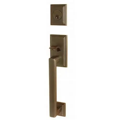 Providence 2-3/8" Or 2-3/4" Backset Single Cylinder Hamden Tubular Handleset, Oil Rubbed Bronze Finish