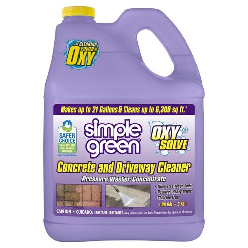 SIMPLE GREEN 2310000418233 Concrete Cleaner Oxy Solve 1 gal Liquid