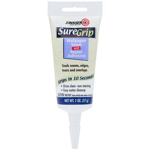 Wallpaper Adhesive SureGrip High Strength Clear 2 oz Clear - pack of 12