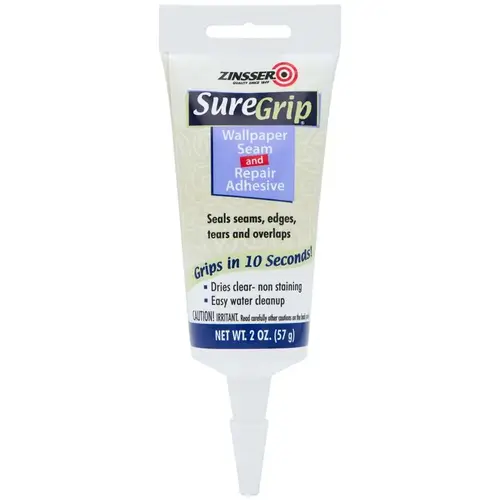 Wallpaper Adhesive SureGrip High Strength Clear 2 oz Clear