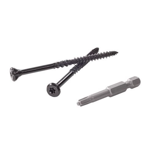 Construction Screws TORX ttap #25 Bits For MVP and GuardDog Screws (2 Pack) Black