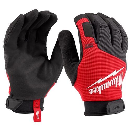 Performance Unisex Medium Synthetic Work Glove Black/Red