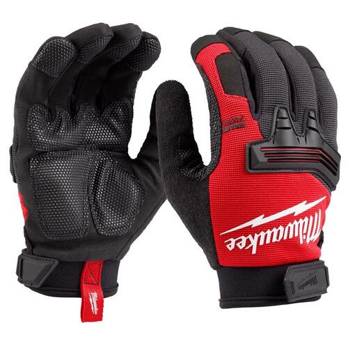 Work Gloves Unisex Wrecking Black/Red XL Black/Red