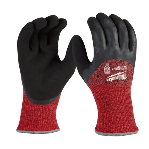 Dipped Gloves Men's Outdoor Black/Red XL Black/Red Pair