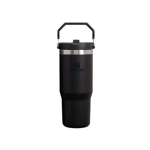 Insulated Straw Tumbler IceFlow 30 oz Black BPA Free Black - pack of 4