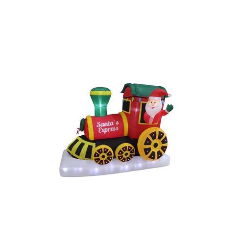 Inflatable LED Santa's Express Train 11 ft. - pack of 4