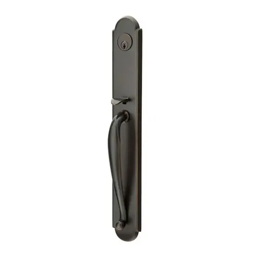 Norwich 2-3/8" Or 2-3/4" Backset Single Cylinder Wilmington Tubular Handleset, Oil Rubbed Bronze Finish